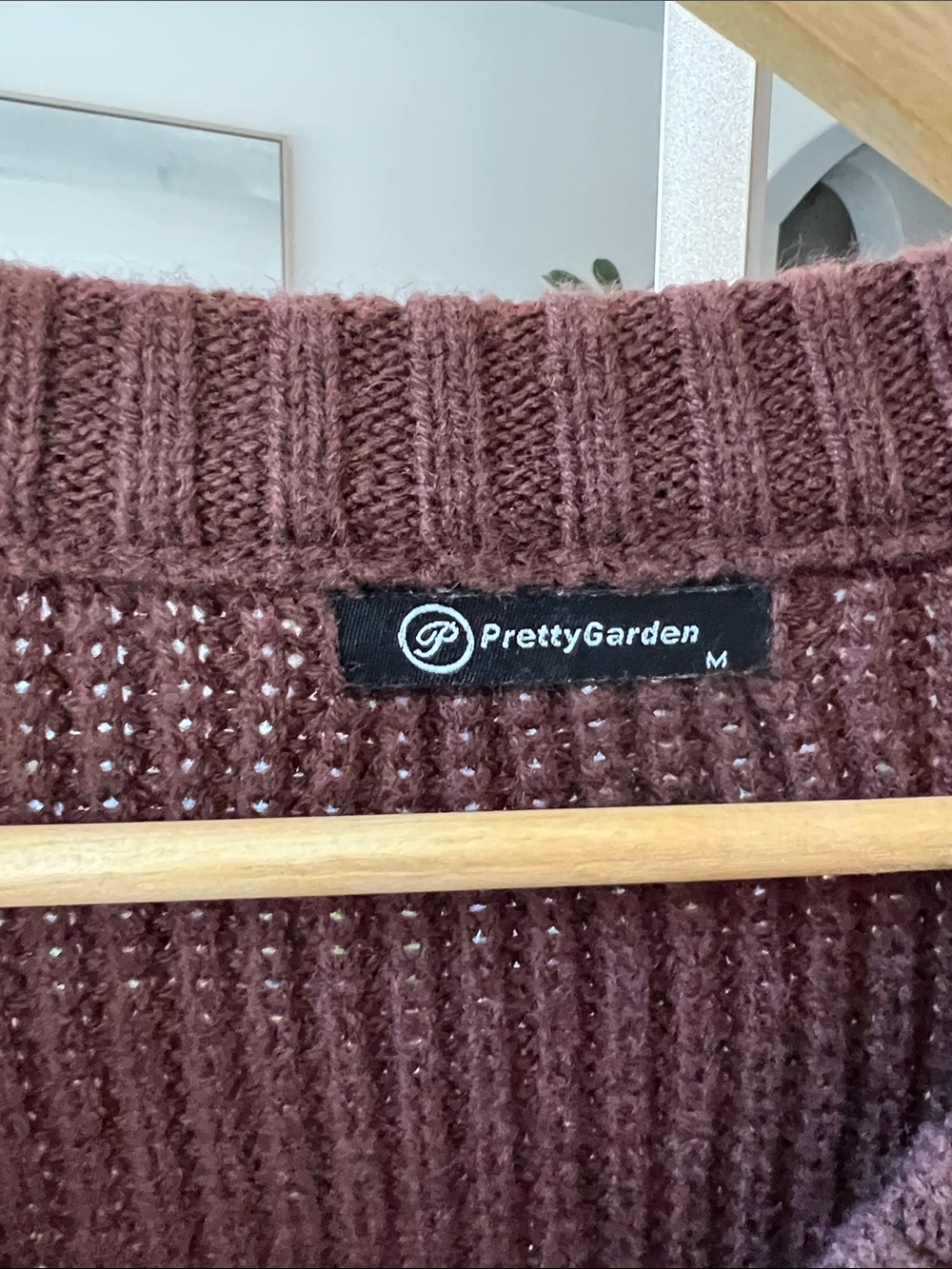 Chocolate Brown Ribbed V-Neck Button Cardigan - Picture 2 of 3